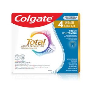 Colgate Toothpaste Total Active 4 x 170ml