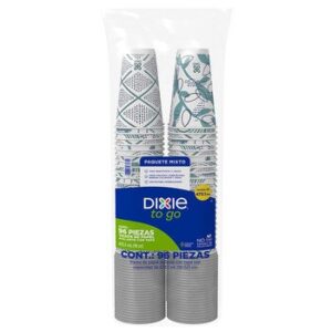 Dixie Disposable Cups with Lids 96 x 473 ml