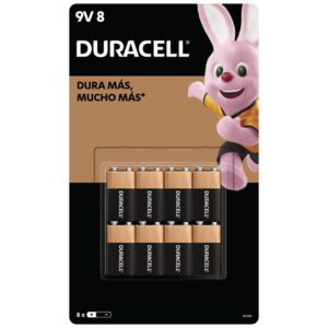 Duracell 9V Alkaline Batteries 8 Pack