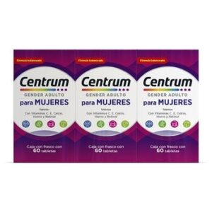 Centrum for Mujeres 3 Boxes 60 tabletas cada uno