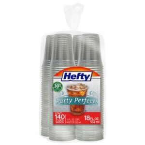 Hefty Clear Plastic Cups 140 x 532 ml