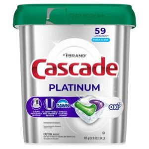 Cascade Platinum Dishwasher Detergent 59 Pieces
