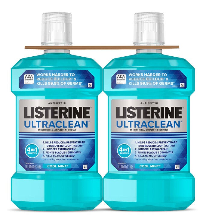 Listerine UltraClean Mouthwash 2 x 1.5 L