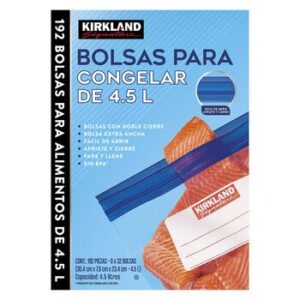 Kirkland Signature Freezer Bags 192 x 4.5 l