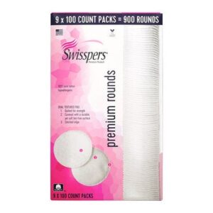 Swisspers Cotton Makeup Remover Pads 9/100 Pieces