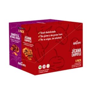 Deliyum.com Mix Vegetables Dried Jícama Chipotle & Camote & Betabel Fuego 5 x 60g