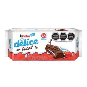 Kinder Délice Cake with Cobertura a Base Cocoa 15 x 39g