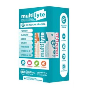 Multilyte Electrolitos & Vitamins 80 Tabletas Efervescentes Sugar Free Añadida