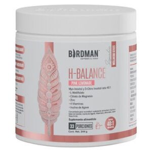 Birdman H Balance Inositol, Magnesium, L-Metilfolato Powder Flavor Limonada Rosa 244 gr