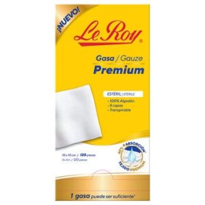 Le Roy Gasa Estéril Premium 120 Pieces