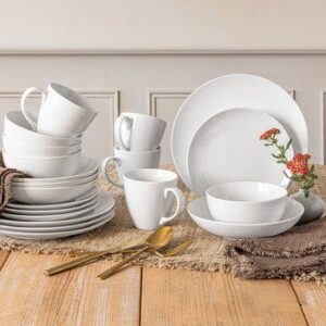 Over & Back, Set Dinnerware Porcelana 20 Pieces