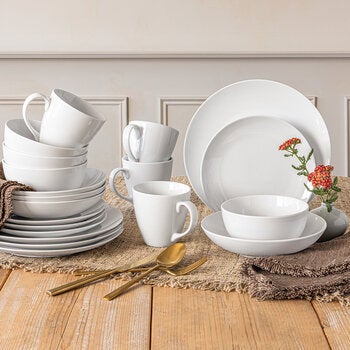 Over & Back, Set Dinnerware Porcelana 20 Pieces