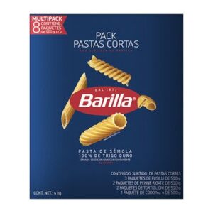 Barilla Assorted Short Pasta 8 x 500 g