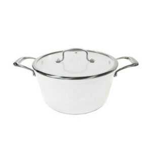 Westinghouse, Cacerola 24 cm Ceramic Blanca, Stainless Steel