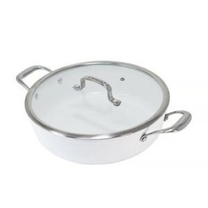 Westinghouse, Arrocera 28 cm Ceramic Blanca, Stainless Steel