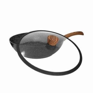 Westinghouse, Wok 30 cm, Marmol Negro with Mango Madera