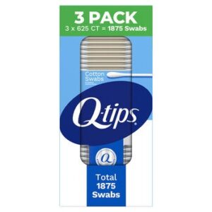 Q-Tips Cotton Swabs 3 Packs 625 Pieces