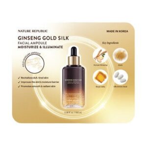 Nature Republic Ginseng Gold Silk Face Serum Moisturizing 100ml