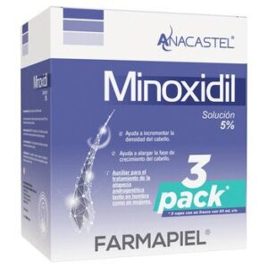 Anacastel Minoxidil 5% 3 Pieces with 60 ml Each