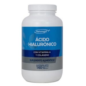 Naturagel Ácido Hialurónico with Vitamin A & Collagen 160 Capsules.