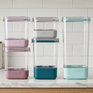 Ello Set Containers Plastic with Lids Herméticas, 5 Pieces