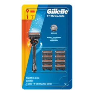 Gillette Proglide Rechargeable Shaver with 9 Cartridges