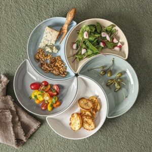 Over & Back Set Servicio Ceramic 5 Pieces, Varios Colores