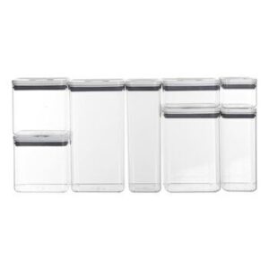 AG Box, Set 8 Containers Alimentos, DIferentes Capacidades, with Cierre Giratorio