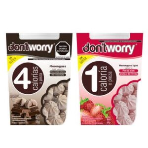 Don't Worry Meringues Chocolate & Strawberry 2 Pieces