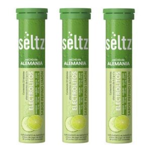 Seltz Electrolitos 3 Tubes 13 Tabletas Efervescentes Each Flavor Cucumber-Lime