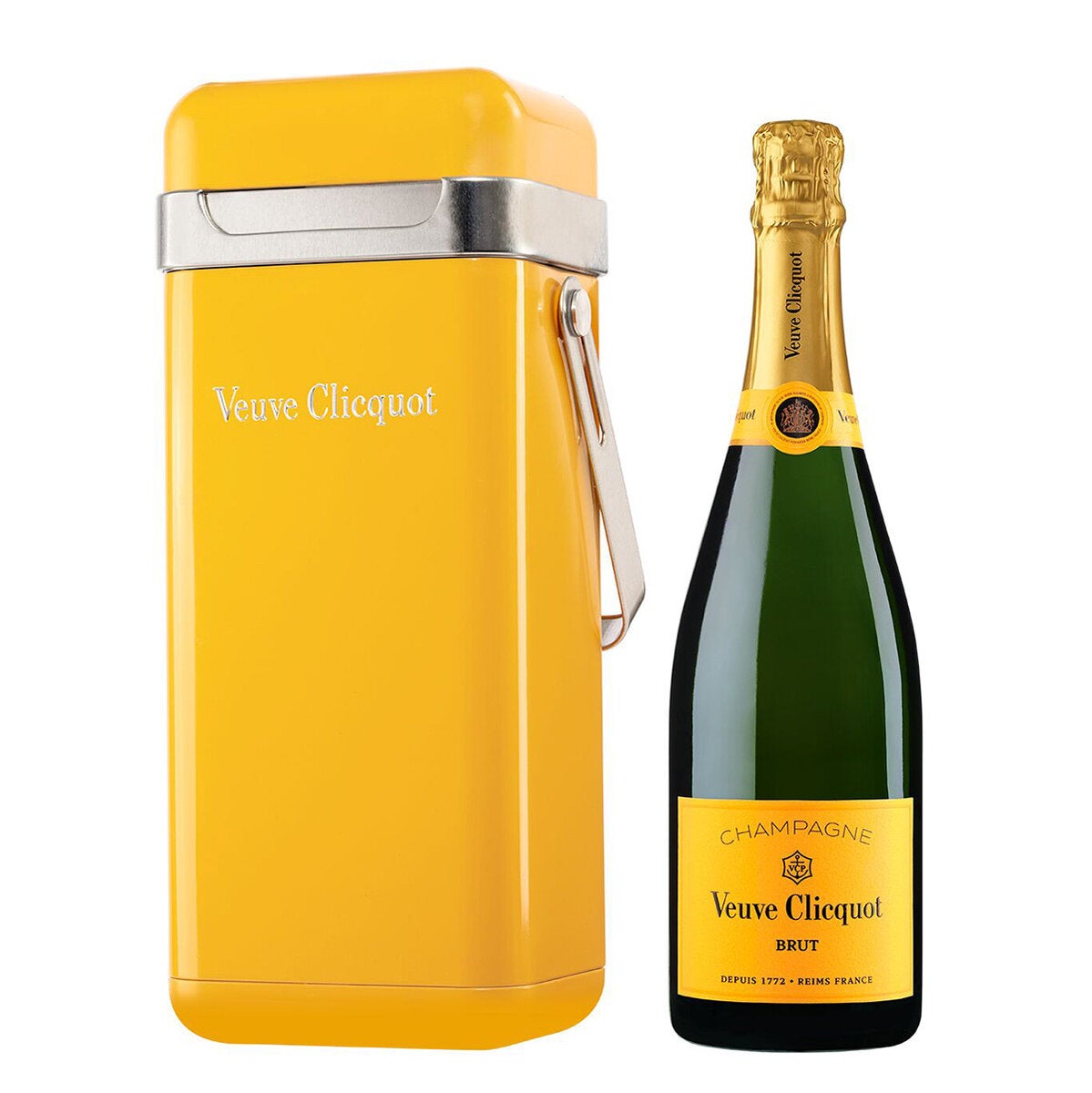 Veuve Clicquot Yellow Label Champagne 750 ml with Ice Bucket