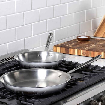 All-Clad, Set Frying Pans 3 Capas Stainless Steel, 2 Pieces