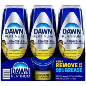 Dawn Ez-Squeeze Liquid Dish Soap 3 x 606 ml