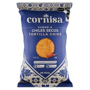 Cornisa Tortilla Chips Flavor Chiles Secos 453 g