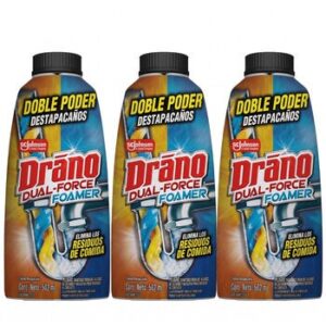 Drano Foam Drain Cleaner 3 x 502 ml