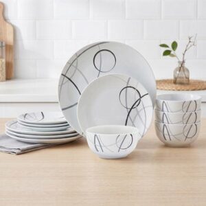 Studio Nova, Dinnerware Porcelana 12 Pieces