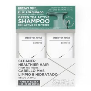 Amos Professional Shampoo Green Tea 2 x 500ml