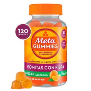 Metagummies 120 Gummies with Fibra Flavor Orange