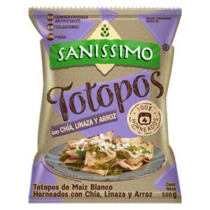 Sanissimo Tortilla Chips with Chia Flaxseed & Rice 500 g