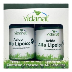 Vidanat Alpha-Lipoic Acid 2 Frascos 60 Capsules