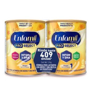 Enfamil Pro Select Stage 1 Fórmula Infantil 0 a 12 Meses, 2 Cans 900 g Each