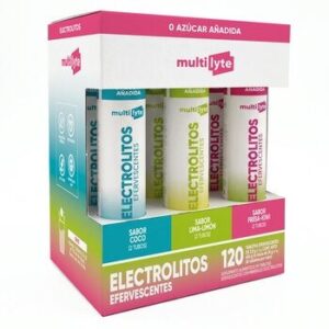 Multilyte Electrolitos 120 Tabletas Efervescentes Sugar Free Añadida