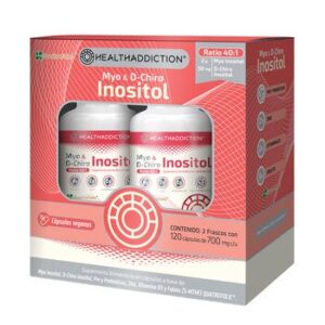 HealthAddiction Myo & D-Chiro Inositol 2 Frascos 120 Capsules Each