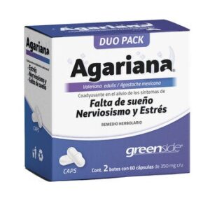 Greenside Agariana Duo Pack 2 Frascos with 60 Capsules Each