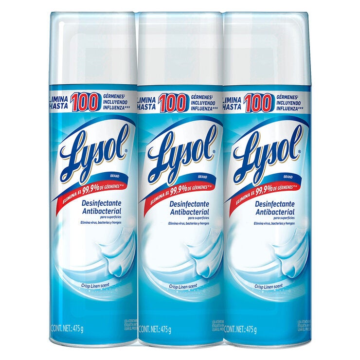 Lysol Antibacterial Disinfectant Spray 3 x 475 g