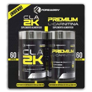 Forzagen Carnitina + CLA 2 Frascos 60 Capsules Each
