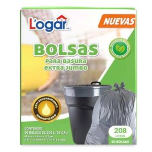 Logar Trash Bags Extra Jumbo 50 x 208 l