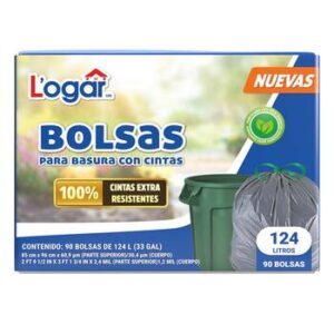 Logar Trash Bags with Ties 90 x 124 l