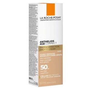 La Roche-Posay Anthelios Sunscreen Age Correct CC Cream Tinted SPF 50+, 50ml