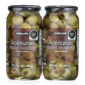 Kirkland Signature Spanish Gordal Olives Stuffed with Pimento 2 x 595 g